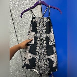 Free People Cadice Wrap Tie Romper